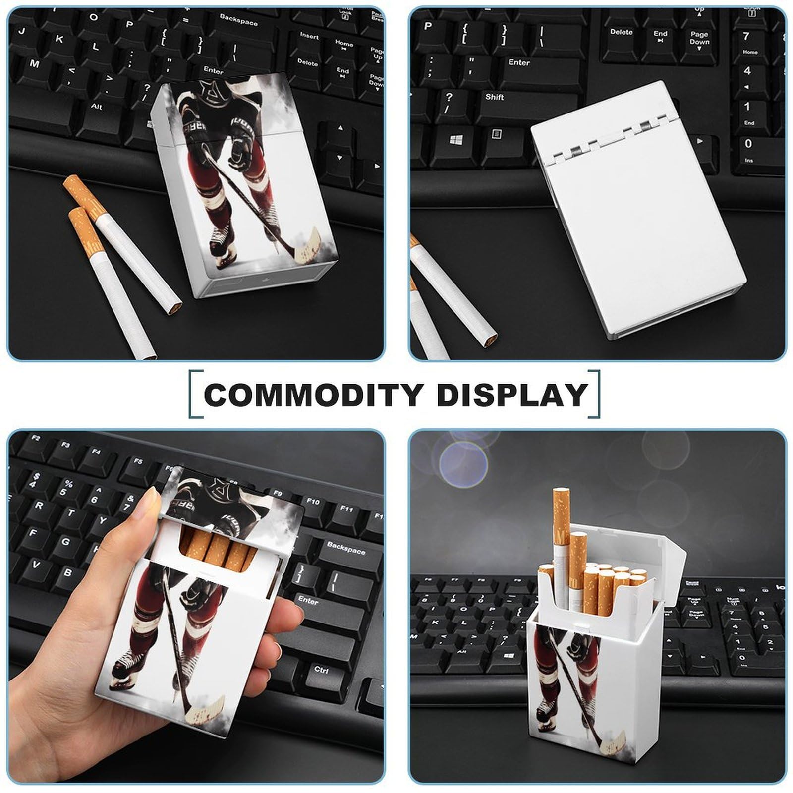 sleek cigarette Amazon.com: Portable Plastic Cigarette Case, Ice Hockey Pattern Print  Pockets Cigarette Case Sleek Cigarette Holder for Men and Women : Health &  Household