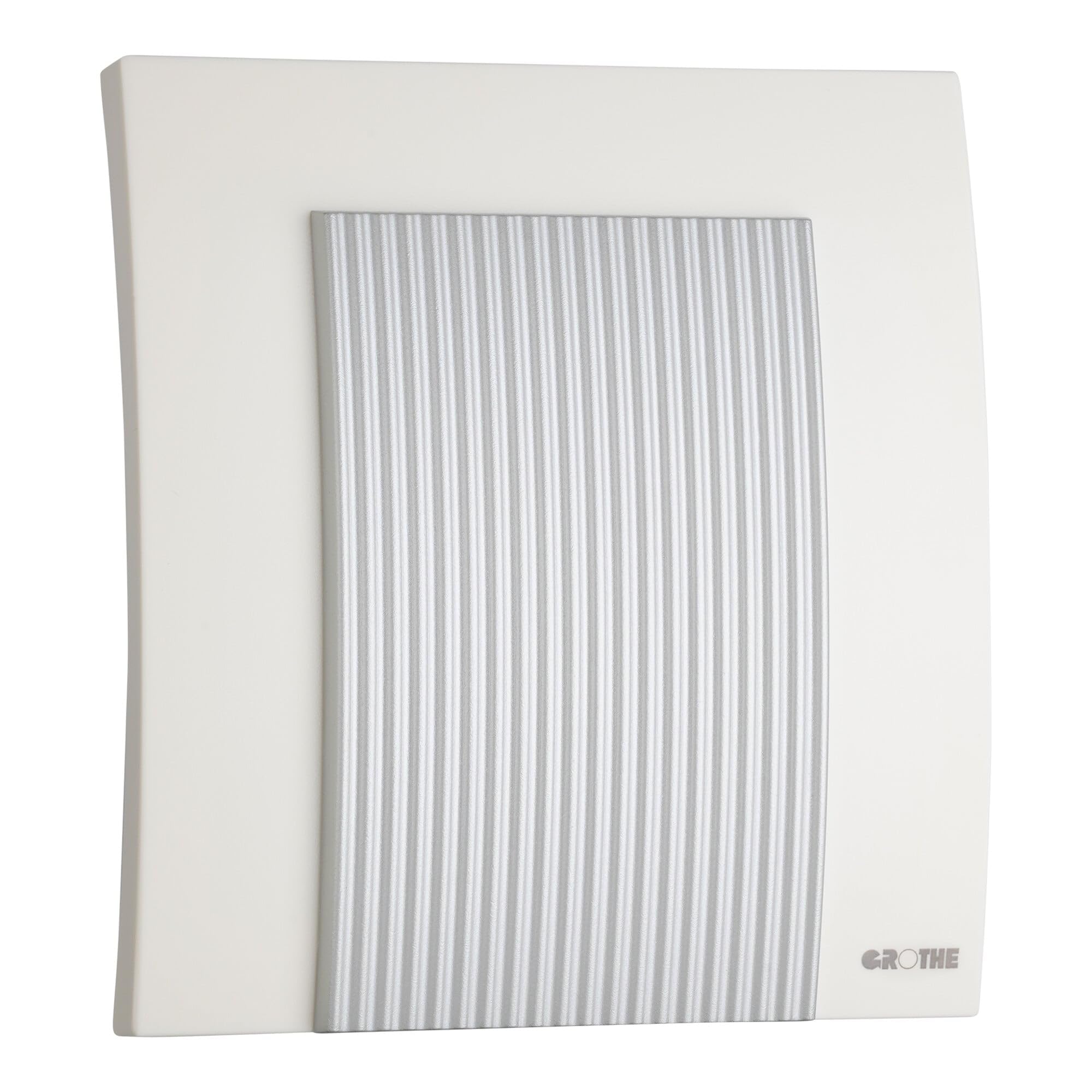 Grothe 1502051 elektromechaniczny dwutonowy, gong 565 W/SIM, biały/srebrny metalik
