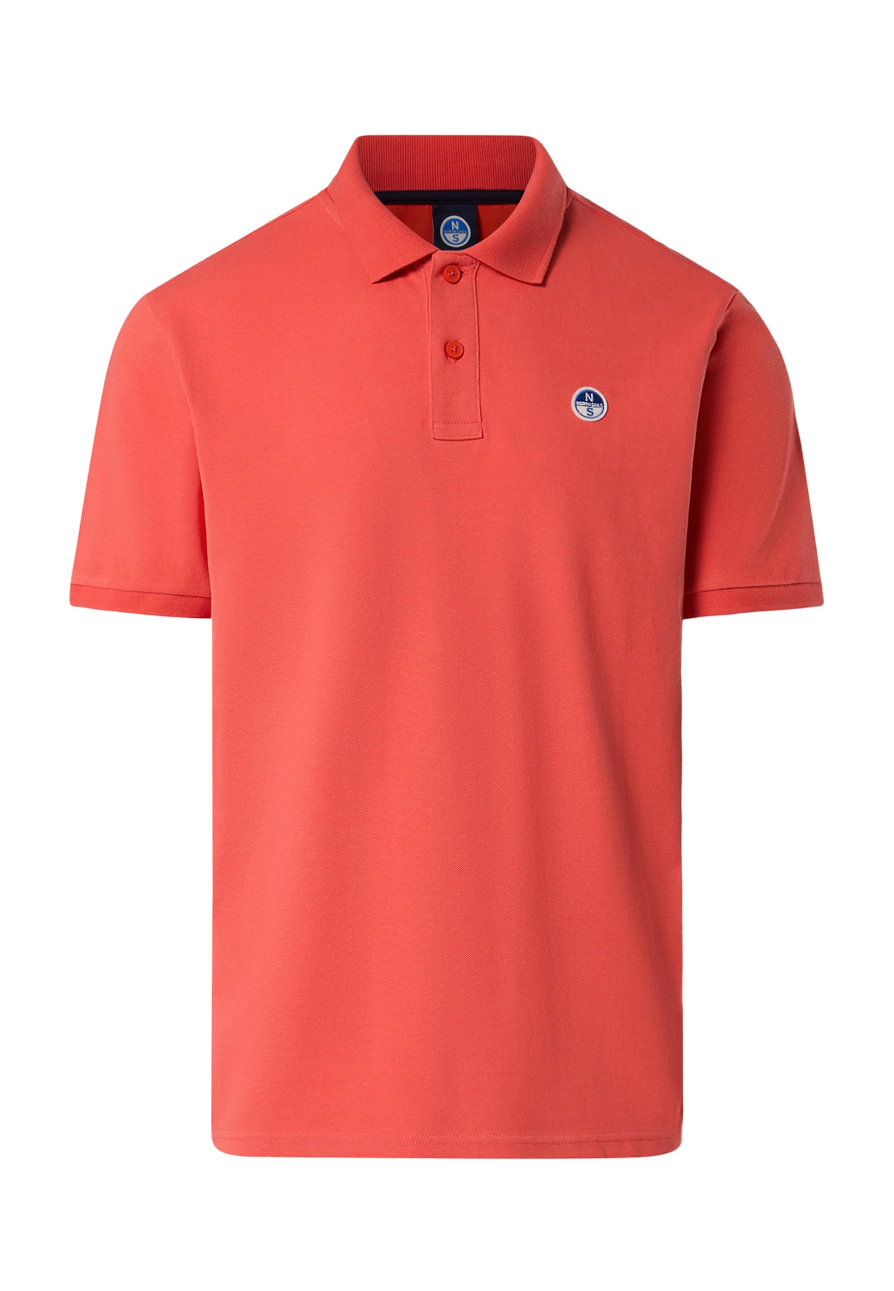 North Sails Men's Orange Polo With Logo