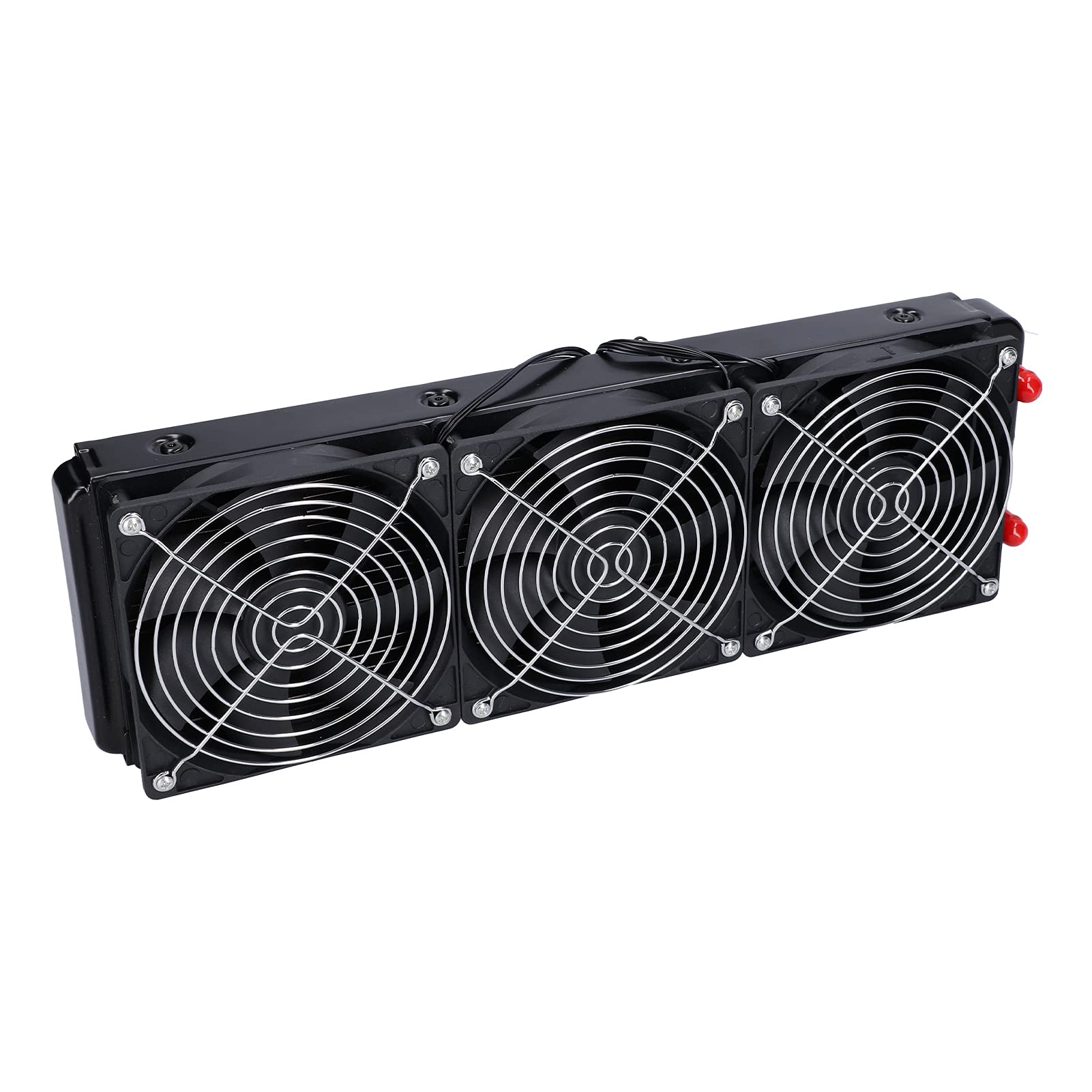 Radiador Enfriador de Agua de 360 ​​Mm con 18 Tubos, Intercambiador de Calor de Ventilador de Refrigeración Líquida de CPU de Alta Eficiencia, ABS/metal, 3 Ventiladores, Interfaz Grande de 4
