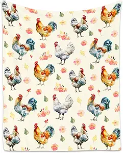 Chicken Blanket, Cute Soft Throw Gifts for Kids, Cozy Flannel Throw Blankets for Couch Sofa, 30"x40"