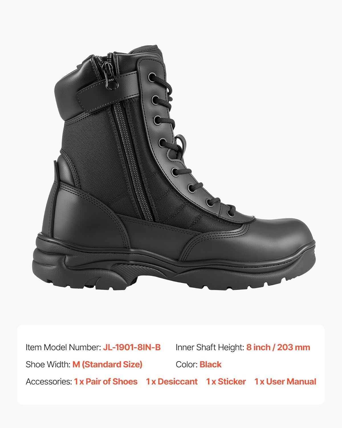 VEVOR mens Men's Military Tactical Boots