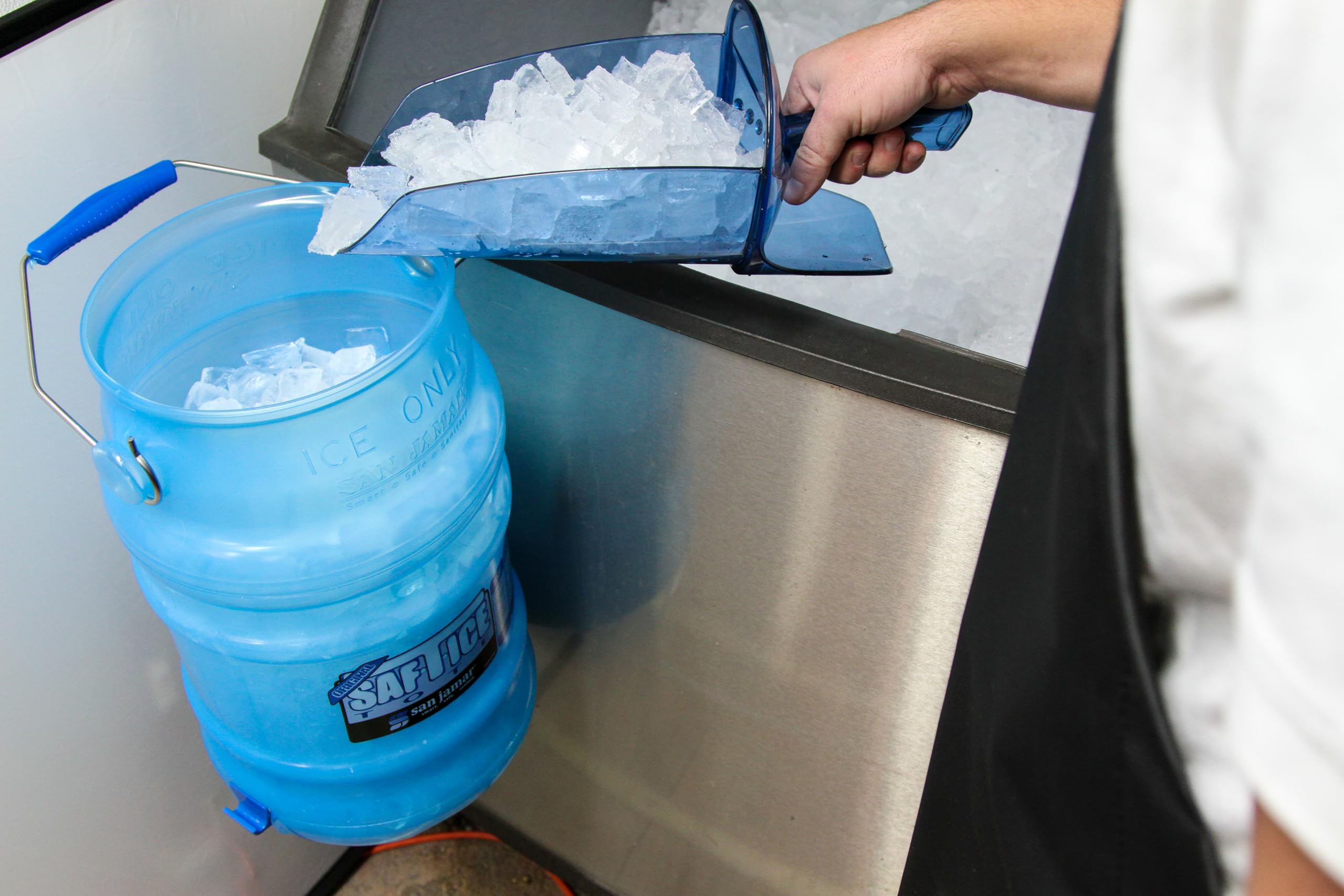 San Jamar Saf-T-Ice Sac à Glace avec Crochet pour Machine à Glace pour Barres