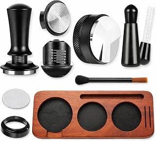 Tamper 54 mm, 7-teiliges Barista Set mit Tamperstation für Sage/Breville