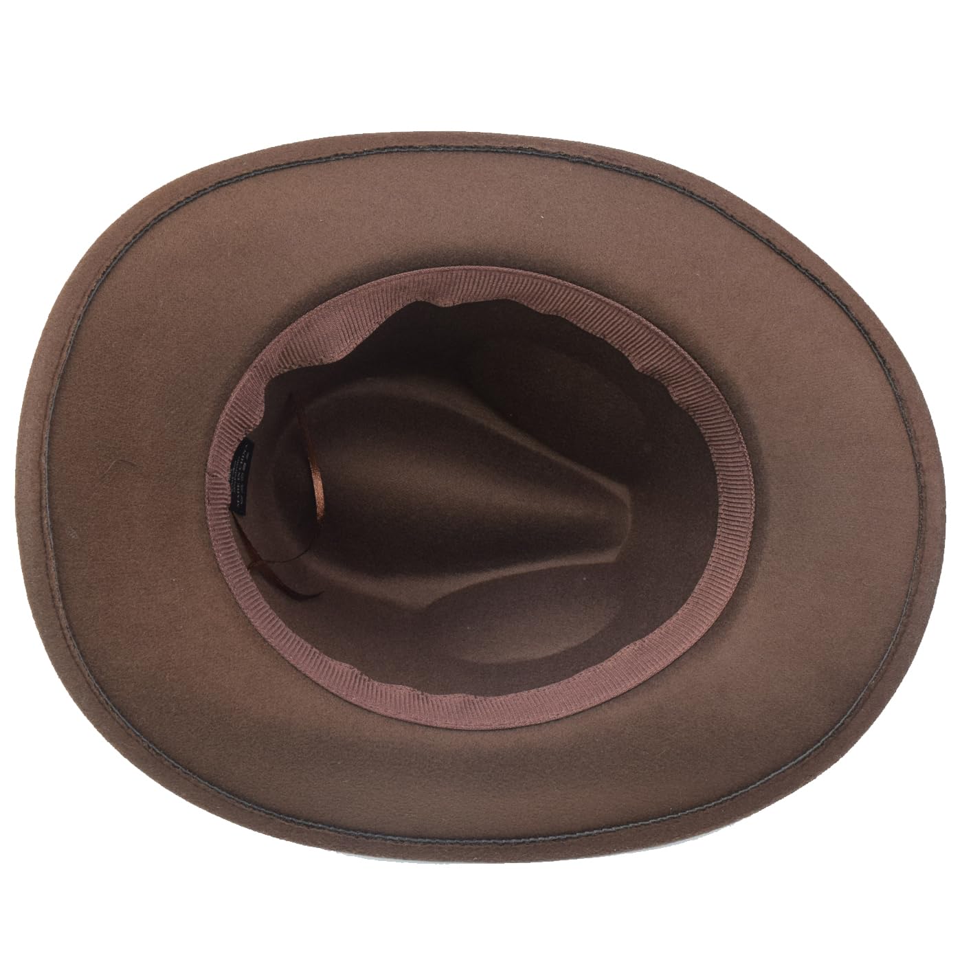 Cappello da cowgirl da cowboy occidentale classico in feltro a tesa larga da uomo e donna con fibbia per cintura