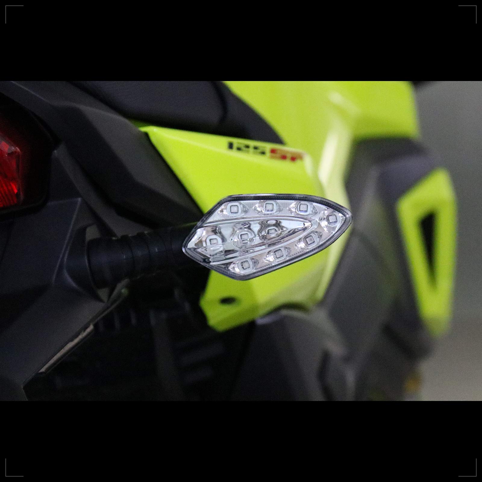 Amazon | MFC PRO 汎用 防水 バイク LED ウインカー 左右 2個 アンバー