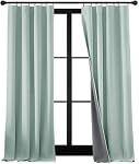 RYB HOME 100% Blackout Linen Textured Curtains 84 inches Long, Thermal Insulating Privacy Energy Saving for Bedroom Living Room Window Office Theater Dining Nursery, W 52 x L 84 in, Linen, 2 Panels