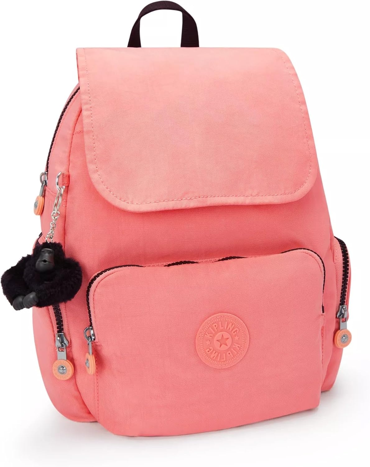 Kipling City Zip Small Backpack Peach Peace