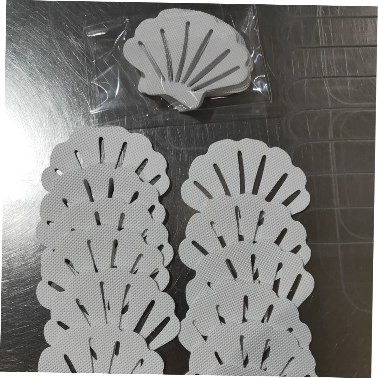 MUCKLILY 22Pcs Non Slip Adhesive Stickers for Bathroom Kitchen Shell Shape Round Safety Strips for Bathtub Shower Pool and More Easy to Install Slip