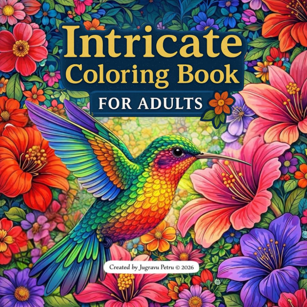 Intricate Coloring Book for Adults: Relaxation and Creativity