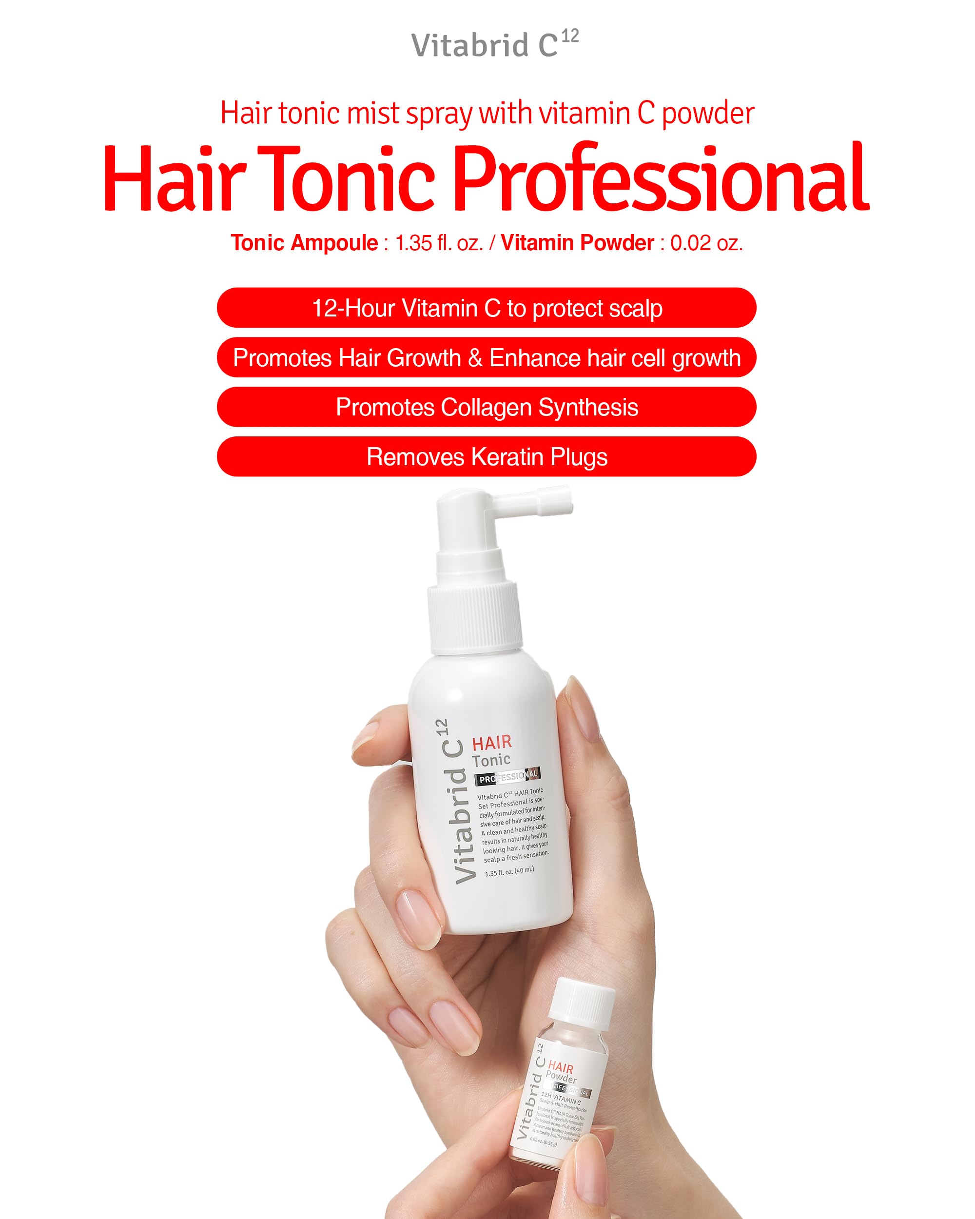 Amazon.com: Hair Scalp Tonic Professional- 12 hours Active Vitamin