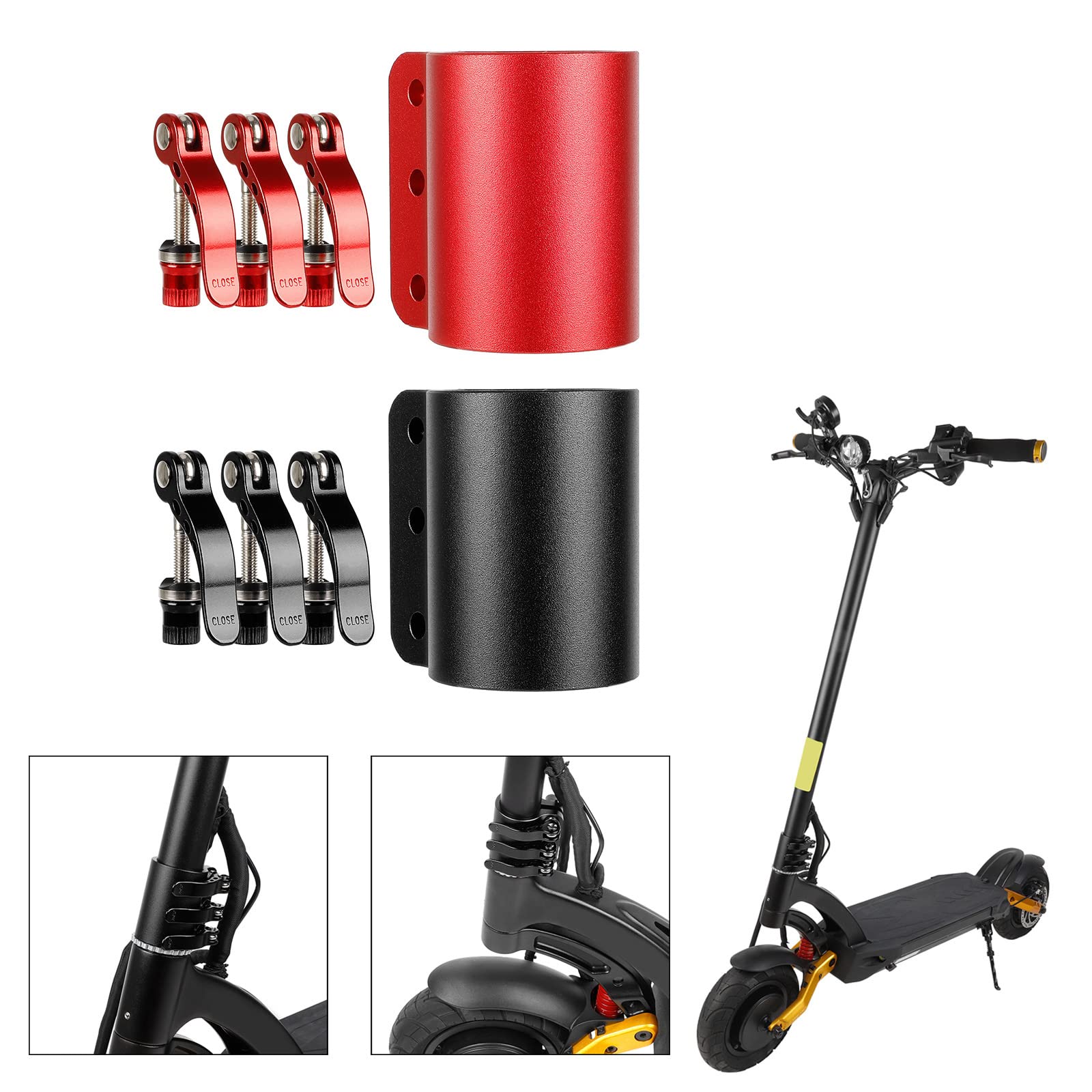 Monopattino elettrico per Mantis 10 Morsetti Gancio Rinforzato Bloccaggio Bloccaggio Scooter Lega di Alluminio Clip Lock