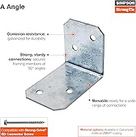 Vista 2 de Simpson Strong-Tie A34 1-7/16 in. x 2-1/2in. Galvanized Framing Angle (Pack of 100)