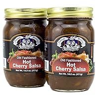 Vista 45 de Amish Wedding Kettle Cooked Salsa, Thick and Chunky Pack of 2 14.5 ounce Jars, Pineapple