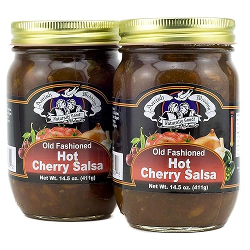 Miniatura 6 de Amish Wedding Hot Peach Salsa 14.5 onzas (paquete de 2)