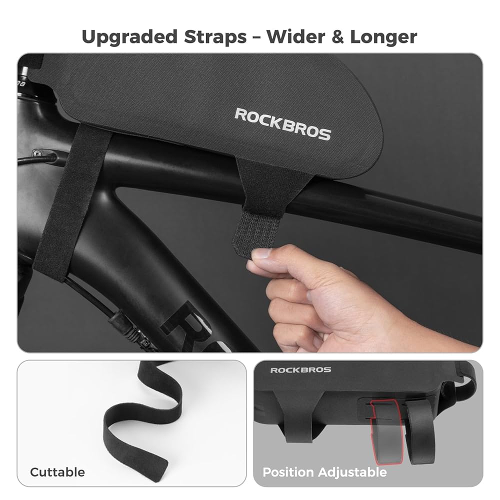 Amazon.co.jp: ROCKBROS バイクトップチューブバッグ 自転車