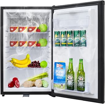 Frigo Compression 12V/24V Techomey 60L - Pour Camping-car, Van, Bateau - Noir - Portable