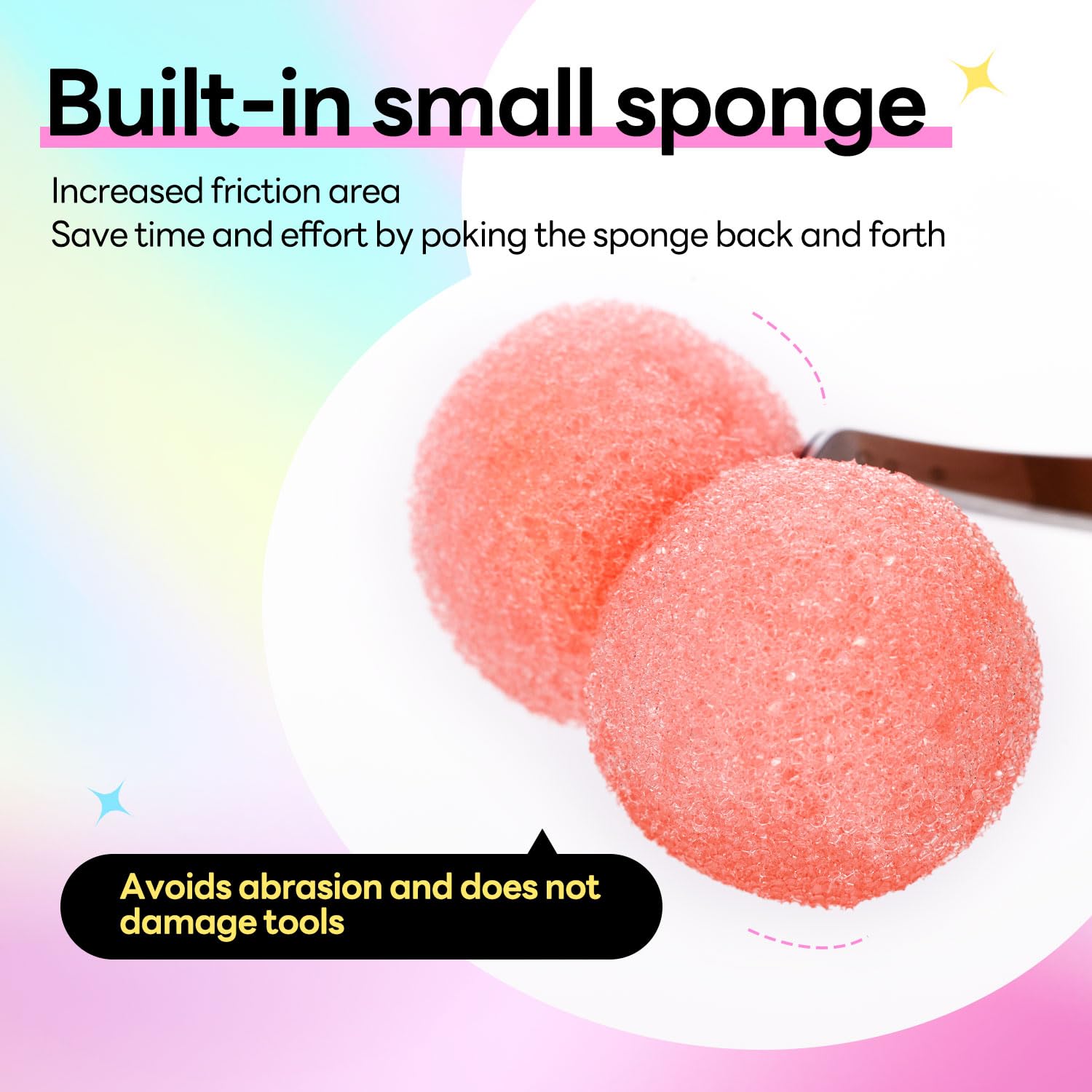 ACTROL Eyelash Extensions Tweezer Cleanser 1 Bottles Lash Tweezers Cleaning Tool for Lash Glue Remover with Sponge Pink Ball Eyelash Tweezer Liquid Supplies 30ml 2