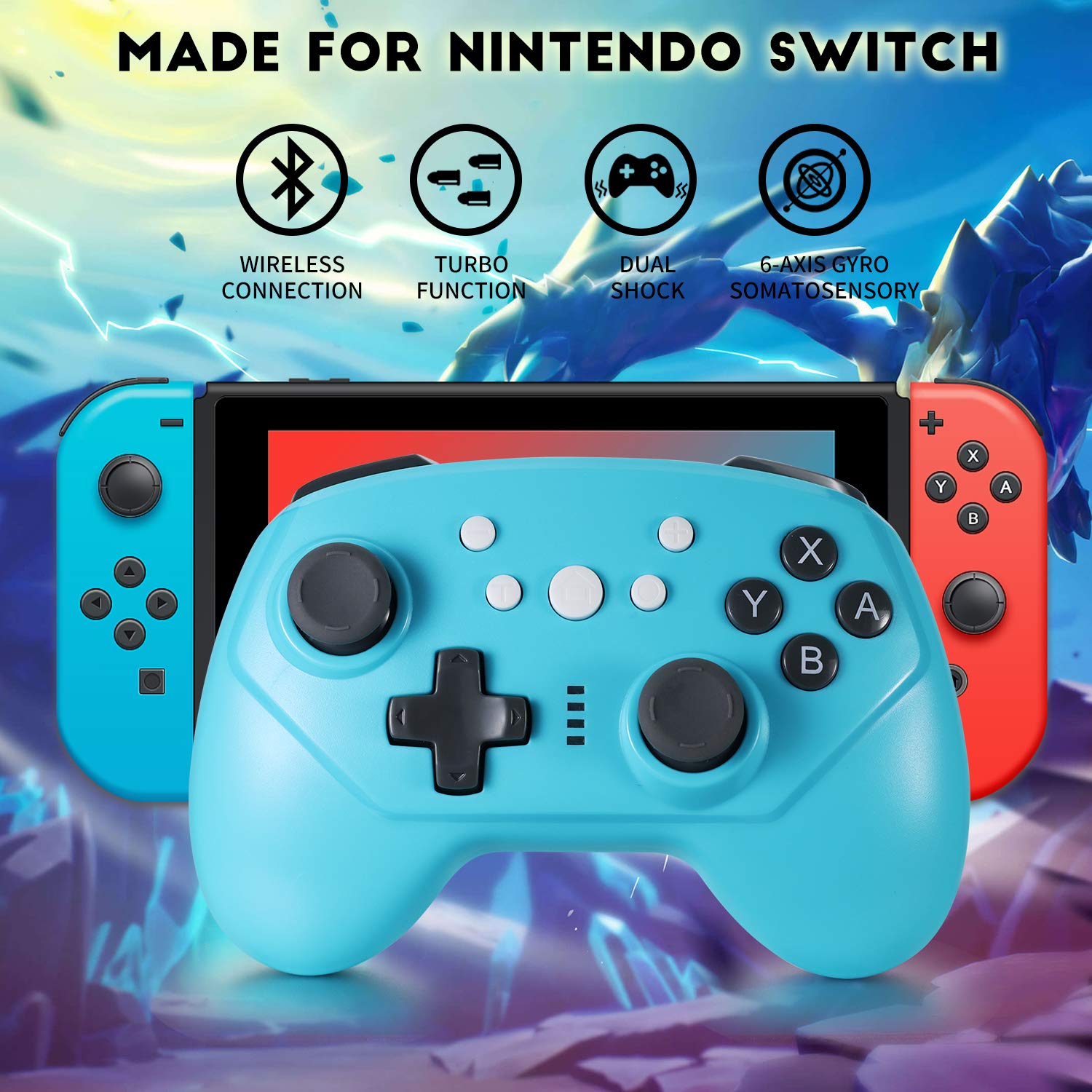 Buy Dhaose Wireless Controller for Nintendo Switch Bluetooth Connection