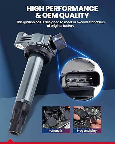 Miniatura 2 de KAX Bobina de encendido UF430, 6 paquetes para Sienna 2004-2006, Highlander 2004-2008, RX330 2004-2006, ES330 2004-2006, Solara 2004-2008, RX400h