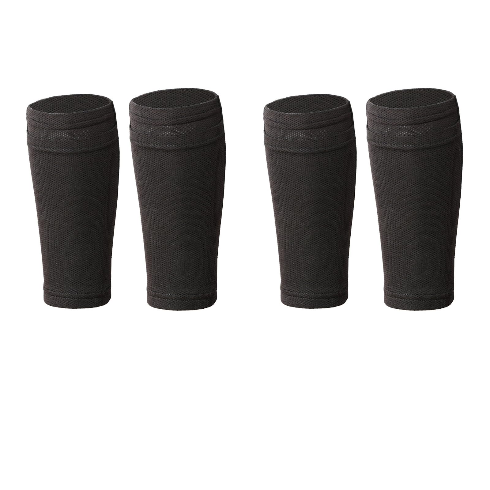 2 Paires De Chaussettes Protège-tibias Pour Football - Respirantes, Double Couche Avec Poche (enfant/adulte)