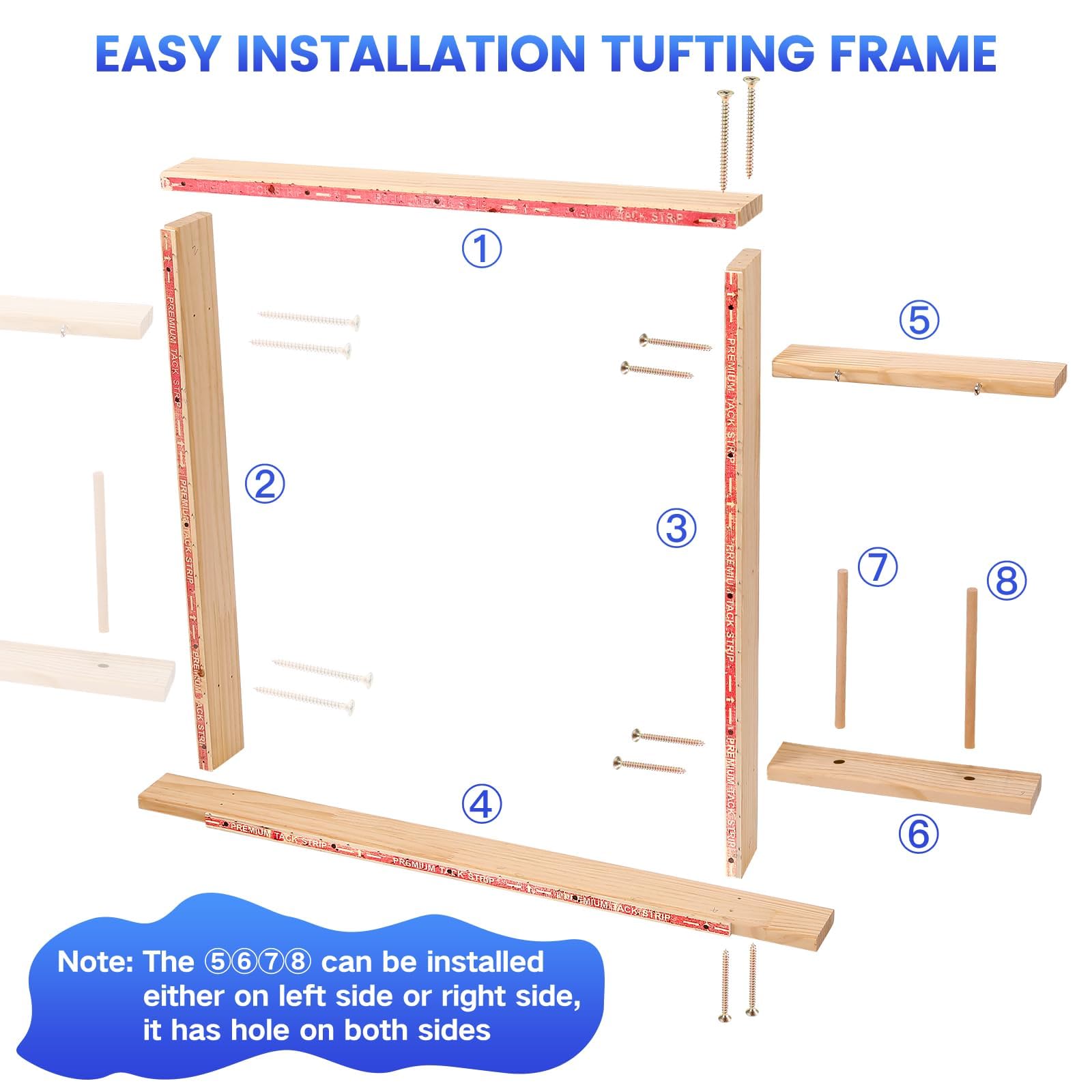 Riiai 2024 New Tufting Gun Starter Kit with Tufting Frame, Tufting Gun Cut Pile&Loop Pile, 29.5”x 29.5”, 200W Carpet Trimmer-Rug Tufting Gun Making Kit for Rug Tufting