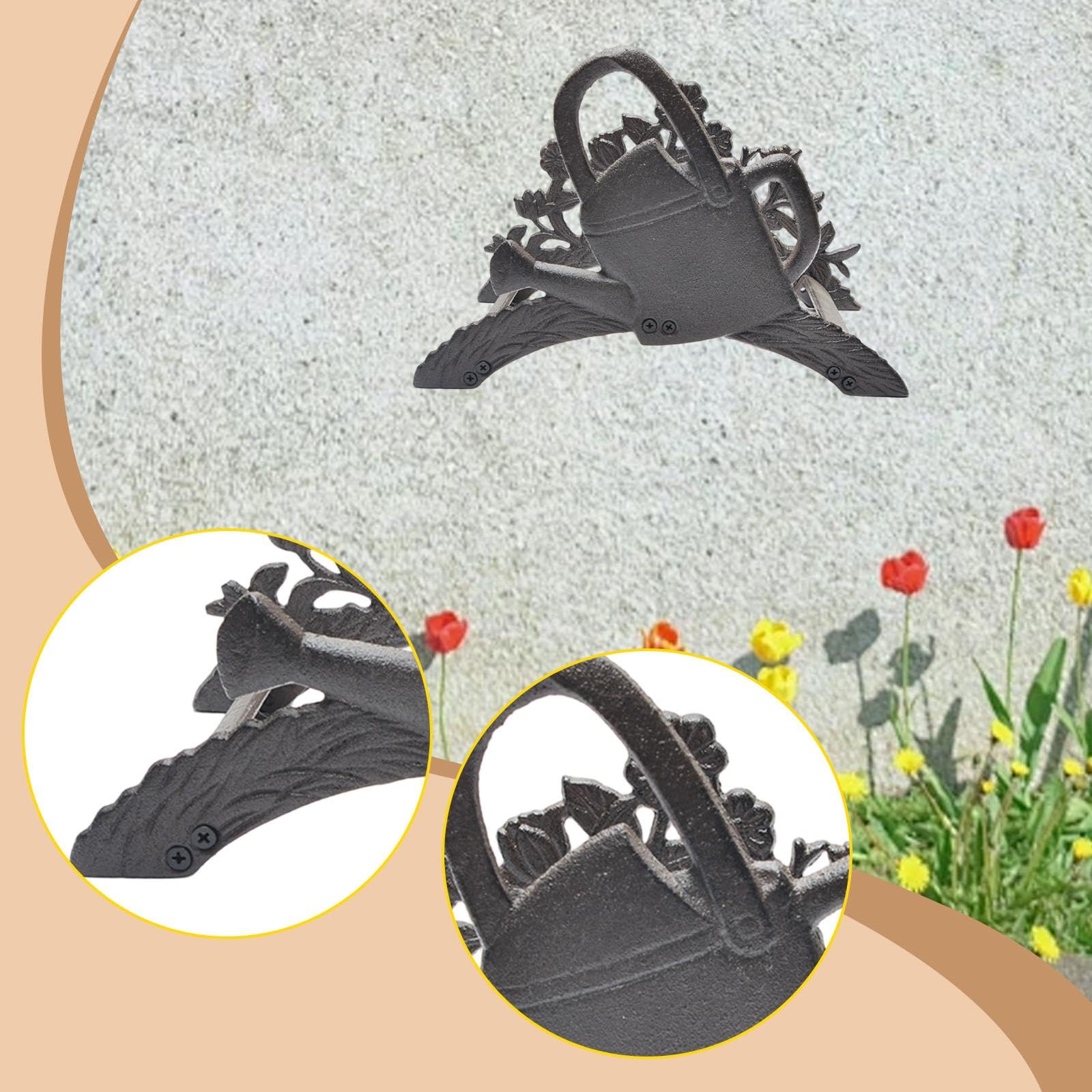 Gartenschlauchhalter zur Wandmontage, Retro-Design, tragbarer Schlauchaufroller, Wanddekoration für Garten, Terrasse, Wasserkocher