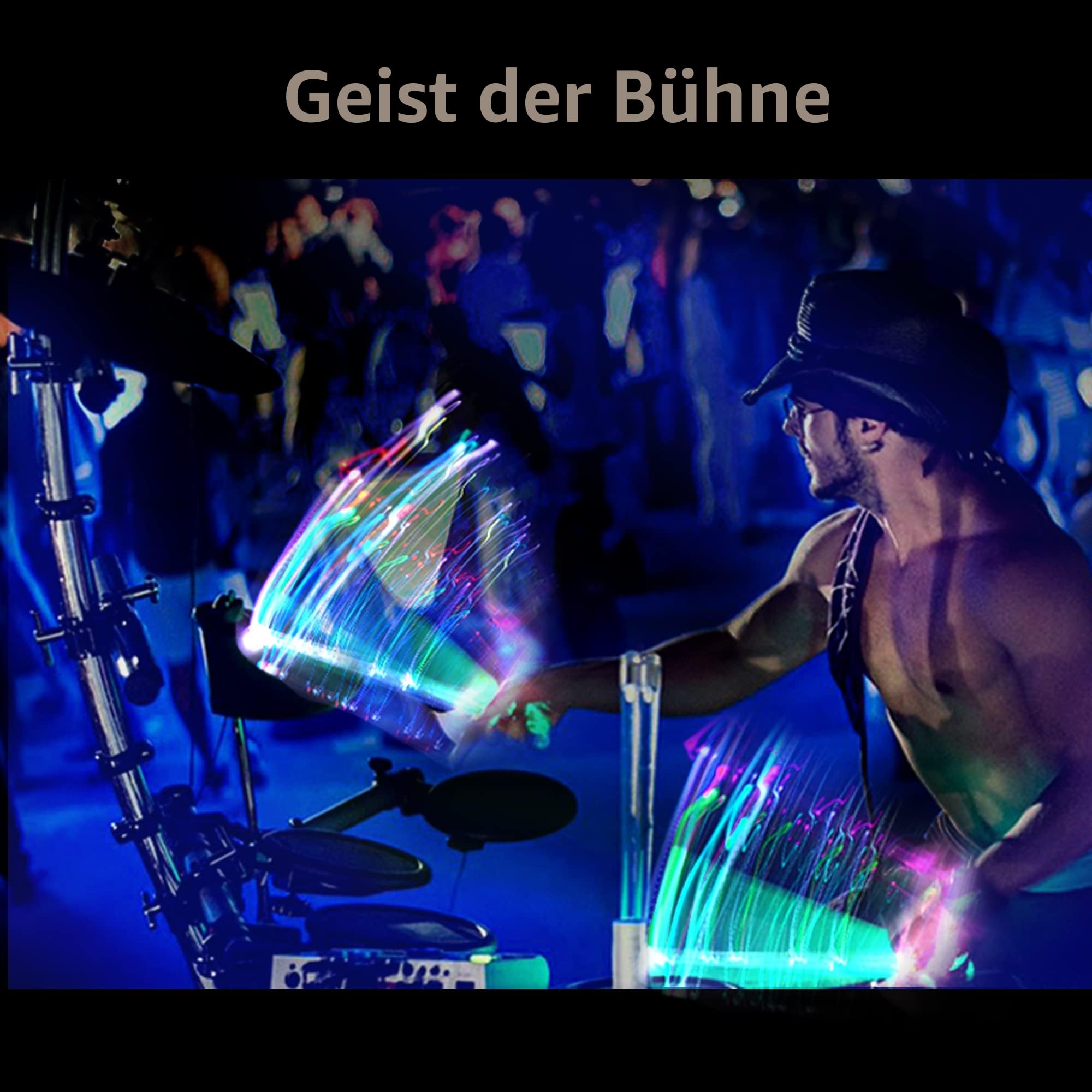15 Farben LED Leuchten Trommelstock 5A, Beleuchtete Drumsticks
