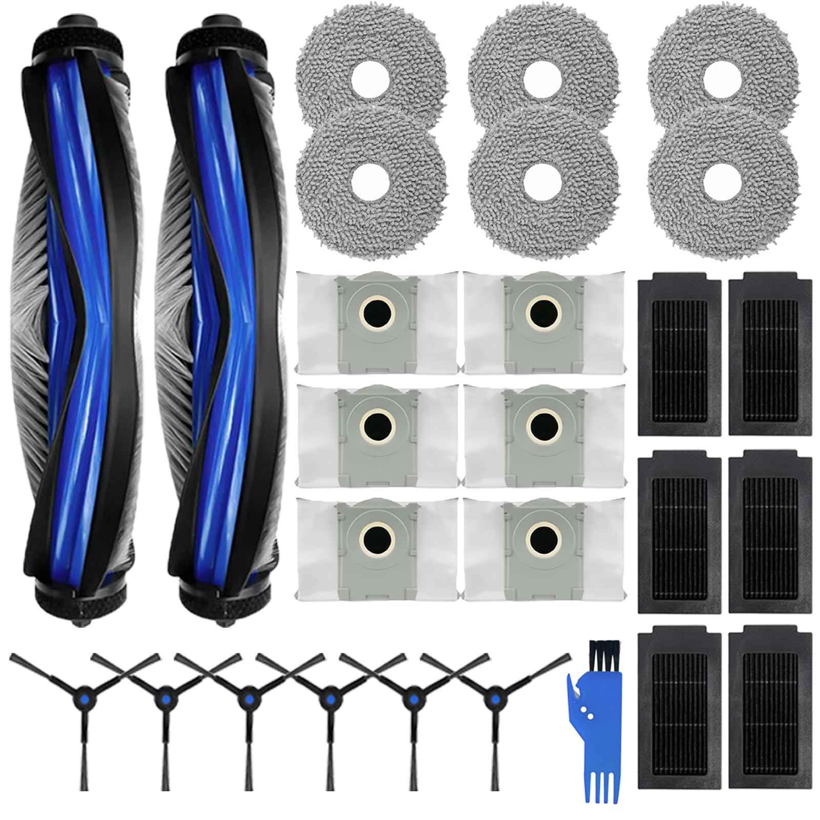 27 pezzi Accessori per Aspirapolvere Per Ecovacs Deebot T50 Pro Omni Gen2, T50 Omni, T50 Omni Gen2, T50 Pro Omni, T50 Pro Aspirapolvere,T50 Set di Accessori