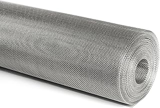 Stainless Steel Woven Wire Mesh 304 Stainless Steel Woven Wire 14 Mesh Hard Heat Resisting Screen Mesh Metal Security Guard Garden Insect Screen Rodent Mesh