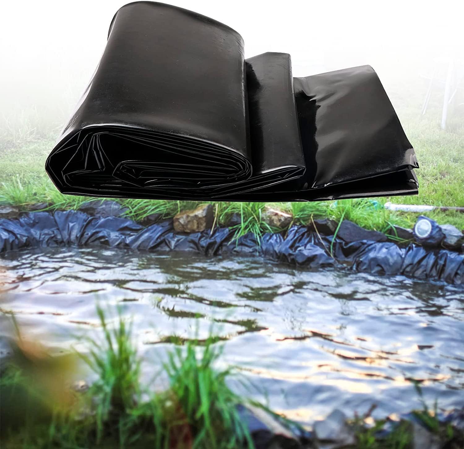 Preformed Pond Liner, LLDPE Pond Liner 15x20 ft, 20 Mil