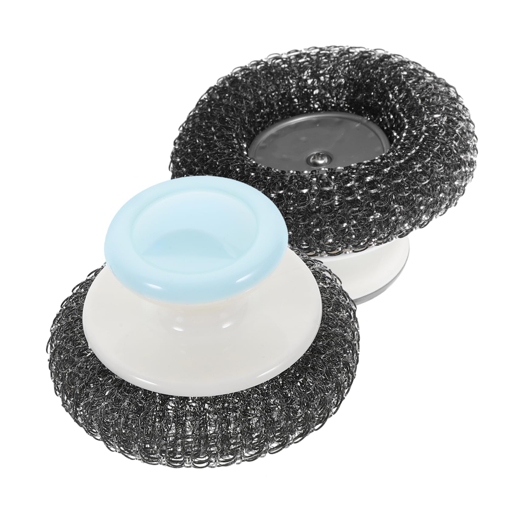 Healeved 10piezas Estropajos De Cocina De Acero Inoxidable Cepillos para Limpiar Platos y Sartenes Diseño Ergonómico y Resistente para Utensilios De Acero y Fundido