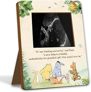Winnie Pregnancy Milestone Keepsake & Ultrasound Picture Frame - Baby Sh...