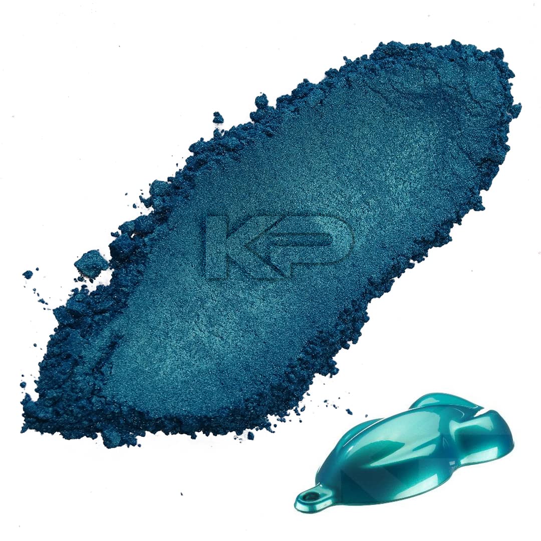 KP Pigments Bora Bora Blue ColorShift Pearlescent 100% Pure Fine Mica Powder - Naturally Pigmented Multipurpose DIY Arts and Crafts, Dye, Soap Making, Cosmetics, Epoxy Resin, Paint, and More! 25 Grams