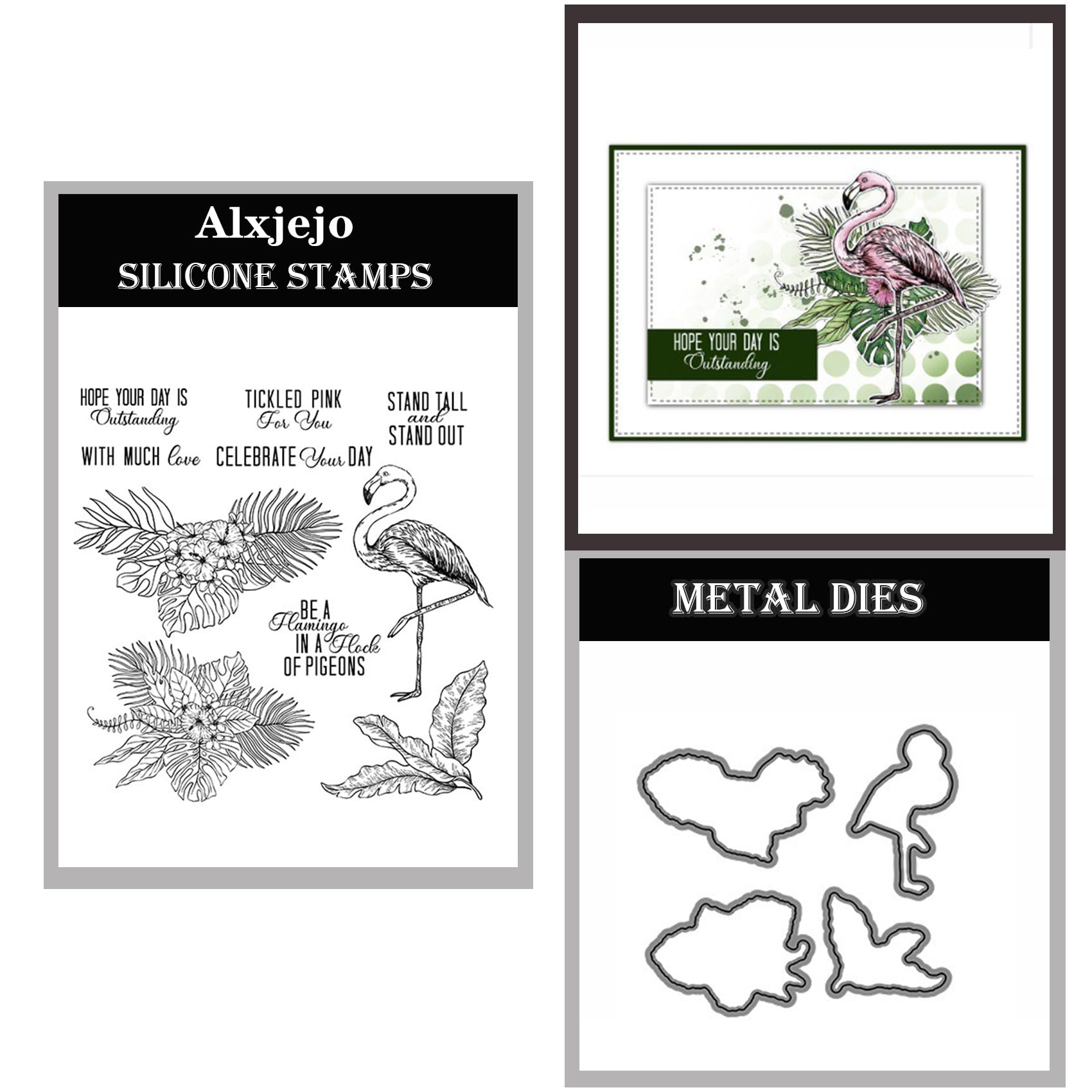 Alxjejo Cutting Dies and Stamps Set 2024-2025-2026,Stamps and die for Card Making for DIY Birthdays, Thanksgiving Day, Valentine's Day, Scrapbooking, Art Craft, Festivals Greeting Card Album