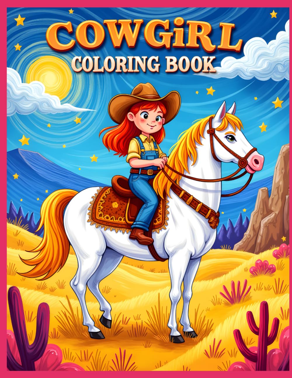 Cowgirl Coloring Book