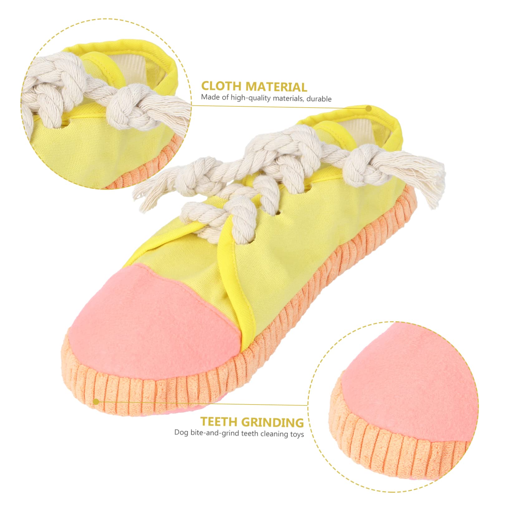 Housoutil 3piezas Juguete Interactivo para Perros Juguete De Masticación De Zapato para Entrenamiento De Muelas para Cachorros para