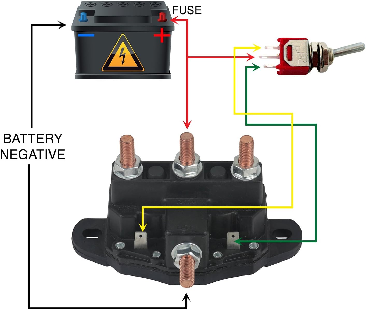 RAREELECTRICAL 12V Motor Reversing Solenoid Switch Compatible With Cole Hersee 24450 24450Bx Trombetta 214-1211A11 6 Terminal Dpdt Winch Windlass Rv Slide Out Hydraulic Pump