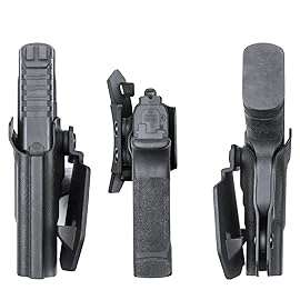 WARRIORLAND OWB Kydex Paddle Holster, Fit for Springfield Armory Hellcat Pistol, Outside Waistband 1.5\'\' / 1.75\'\' Paddle, Posi-Click Audible Retention Lock, Optic Cut Ready, Right Hand