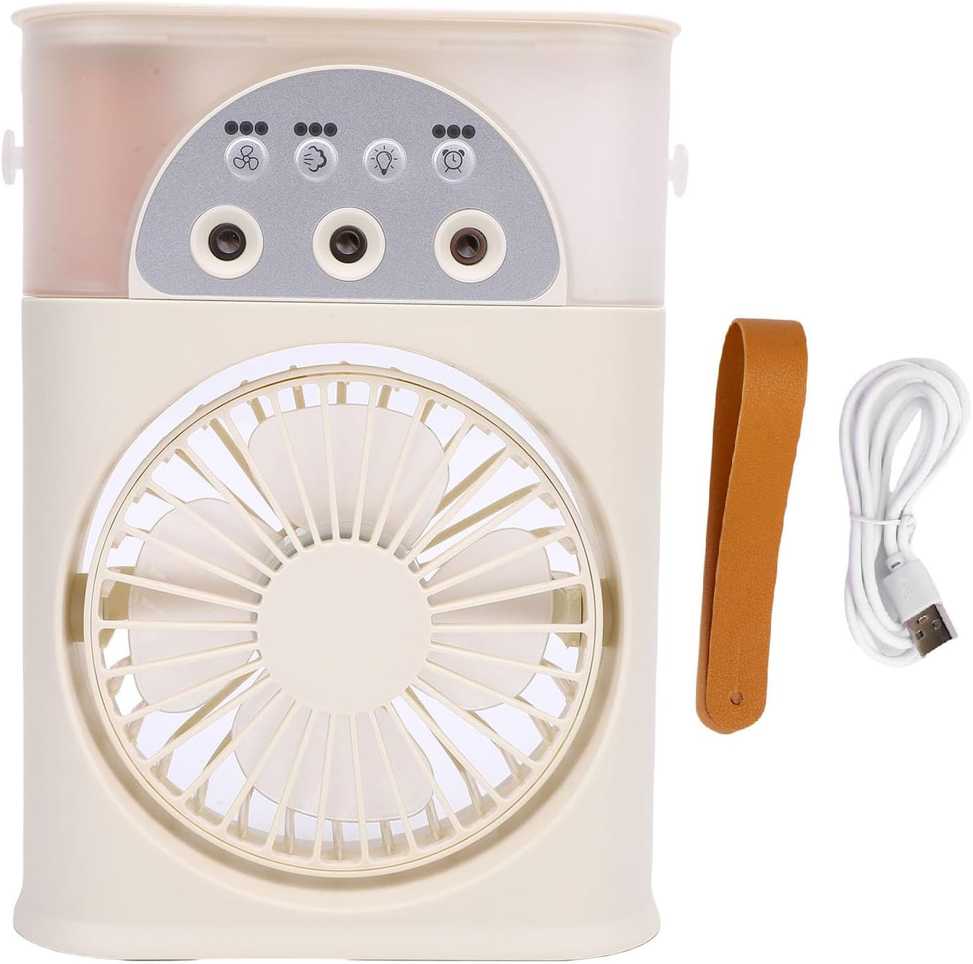 RiToEasysports Portable Air Conditioners, Evaporative Cooler Personal Air Cooler with 3 Speeds 4000mAh Battery Timer USB C Charging for Home Office Travel