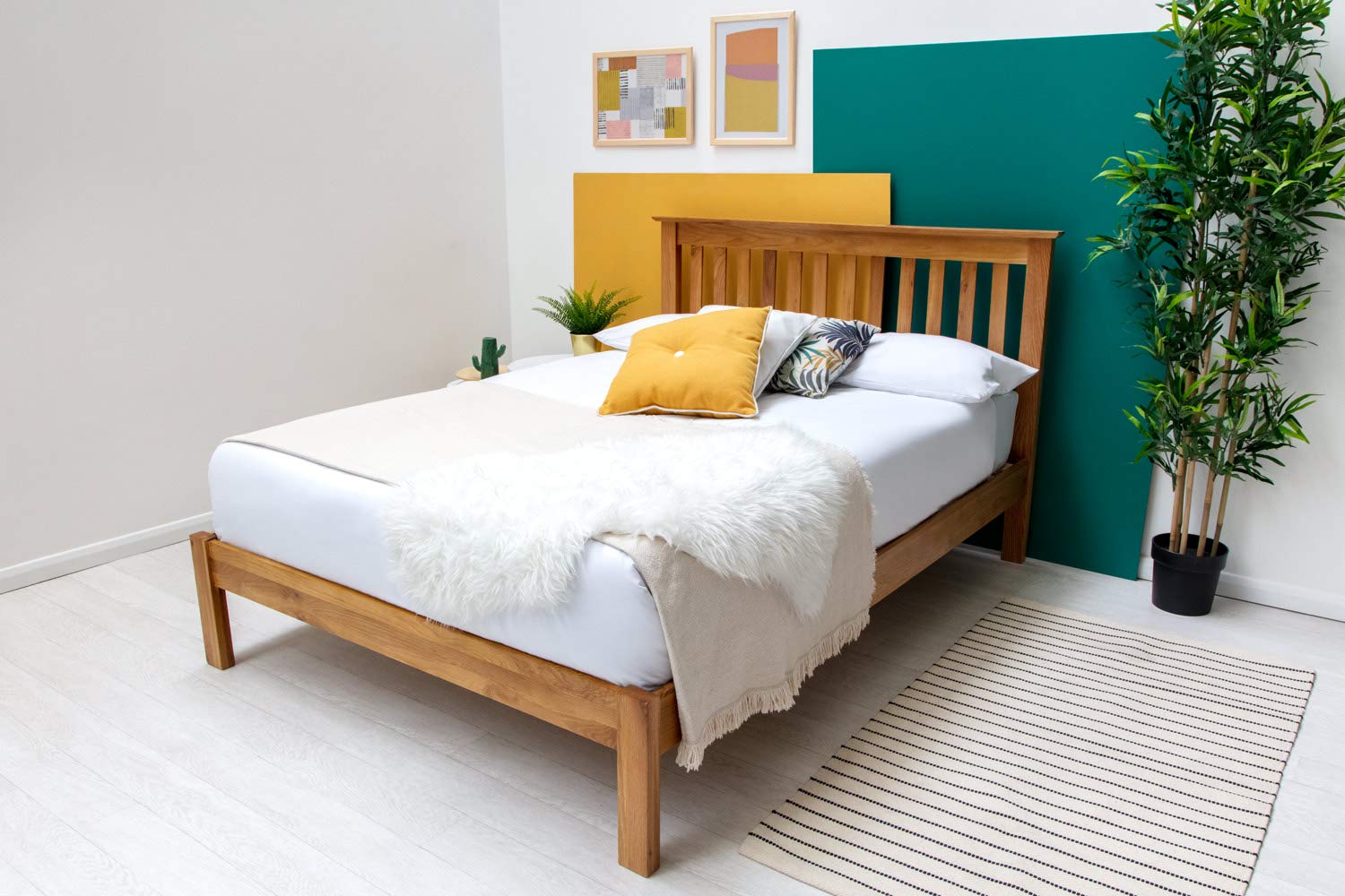 Buy Design Alderley Solid Oak Wooden Bed Frame Double/King Sizes
