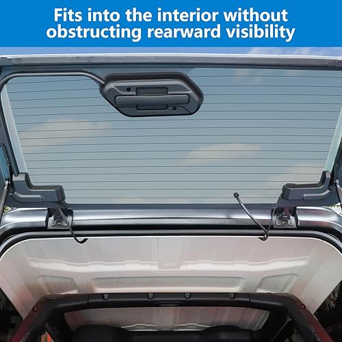 Miniatura 2 de GOLPEW Manija de agarre de ventana trasera para Wrangler (JL) 2018-2024  Maletero Wrangler 4xe Accesorios Assist Grip Compatible con accesorios Jeep