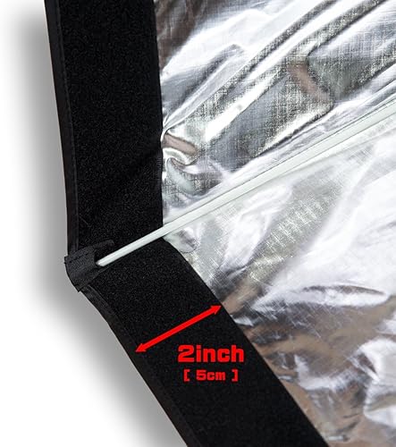 Miniatura 7 de UNPLUGGED STUDIO 24" X 36" 60cm X 35.4 in Paraguas Rectángulo Softbox con bolsa de transporte para retrato o fotografía de producto SB-090