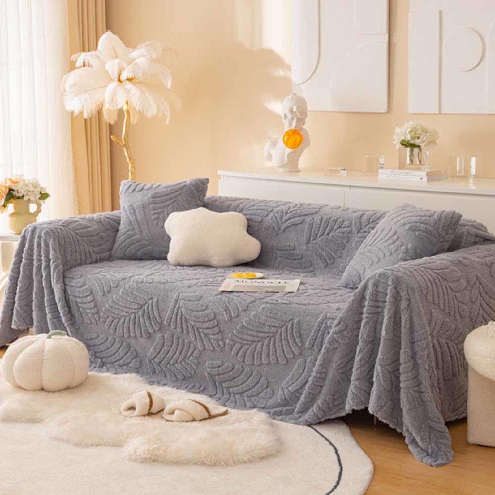 Extra Large Sofa Throws Soft and Stylish Throws for 4 Seater Sofas 180x380cm — image 1