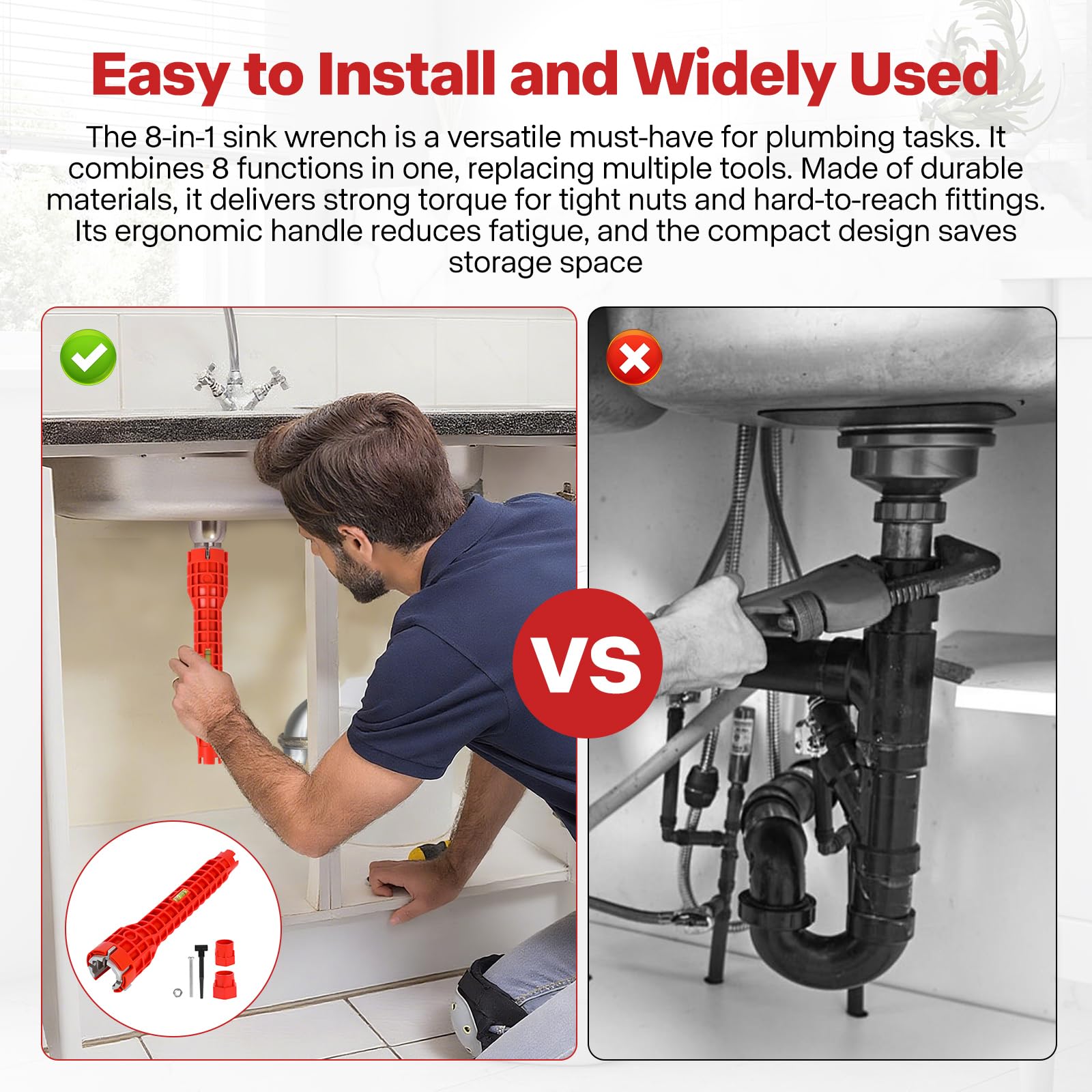Sink Faucet Wrench - Plumbing Tool -6