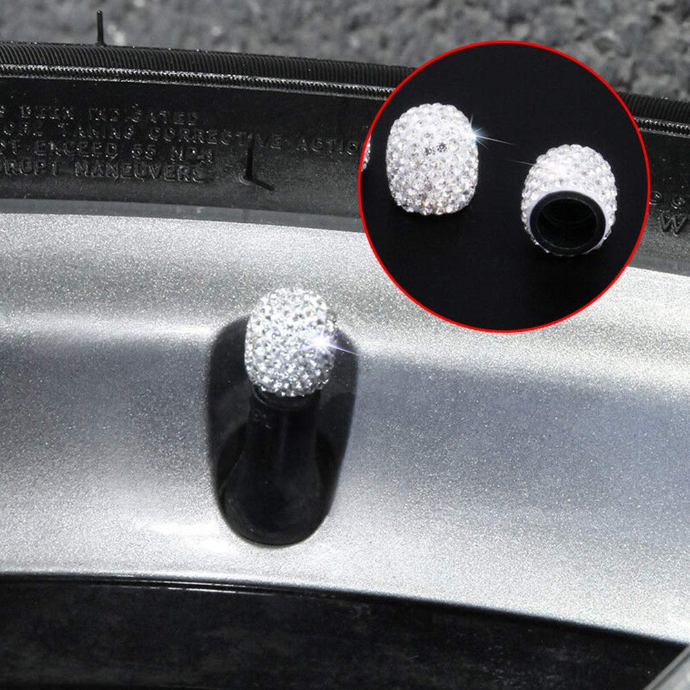 MEAJOO 4 stuks kroonbling-ventieldoppen, kristallen diamant autowiel ventieldoppen, universele koperen kernstamhoezen voor auto's, SUV, vrachtwagens, fietsen, motorfietsen, fietsen (roze MEAJOO 4 stuks kroonbling-ventieldoppen, kristallen diamant autowiel ventieldoppen, universele koperen kernstamhoezen voor auto's, SUV, vrachtwagens, fietsen, motorfietsen, fietsen (roze