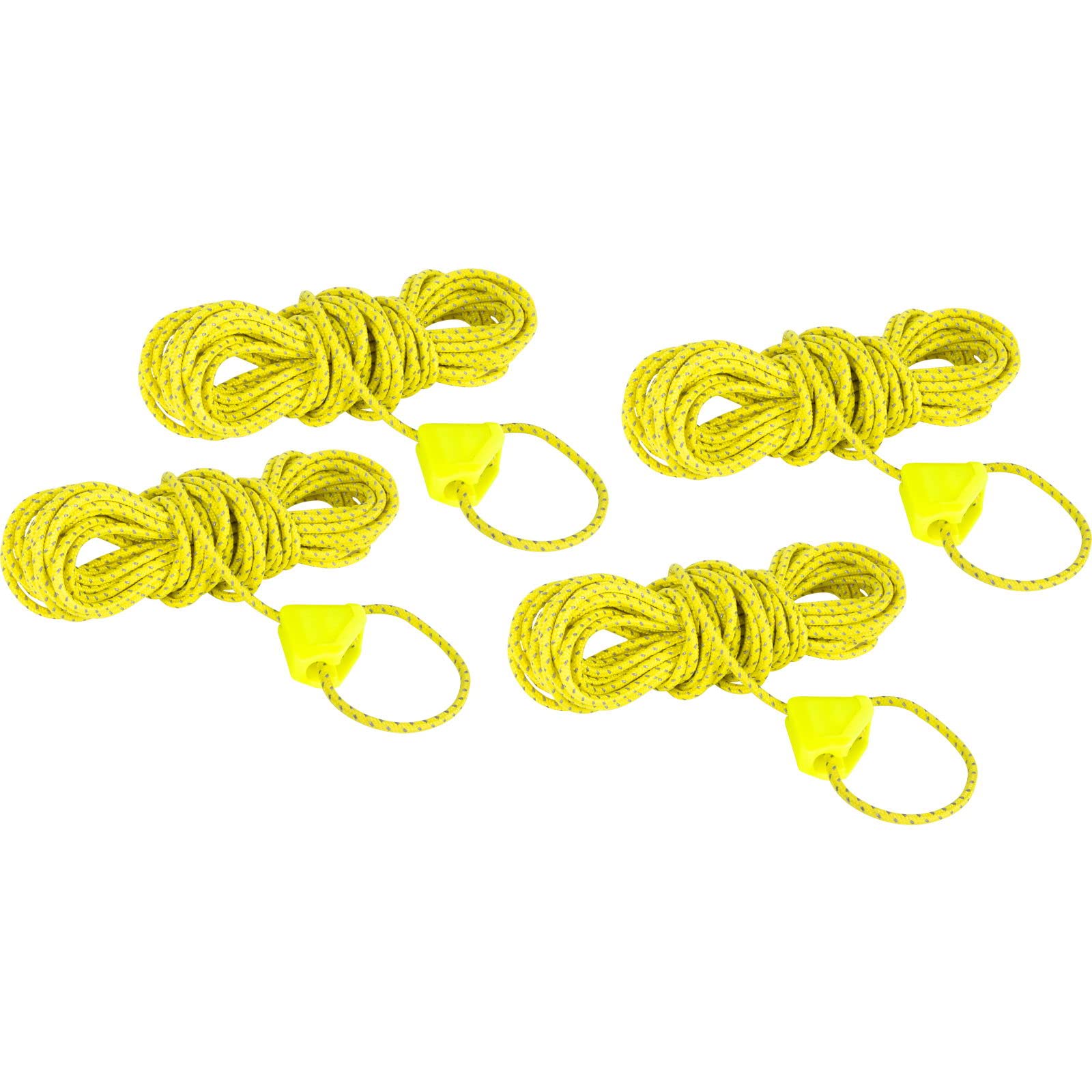 Tatonka Unisex - Adult Storm Line 2 mm Reflective 4 x 4 m Guy Line, Yellow, 4 m