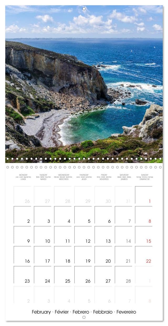 La Bretagne la presqu'île de Crozon (Calendrier mural carré 2026 30x30 cm) Calendrier double avec une page pour vos prises de notes: Photos d'une région côtière exceptionnelle.