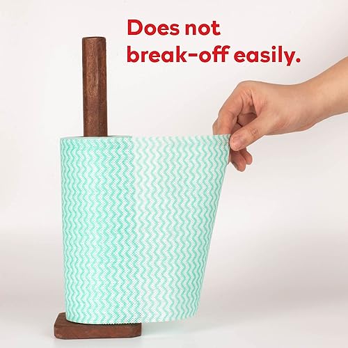 Miniatura 7 de XFasten Toallas de cocina desechables, 11.8 x 7.87 pulgadas, juego de 3 (rojo, verde, azul, 150 hojas en total), paños de limpieza lavables y