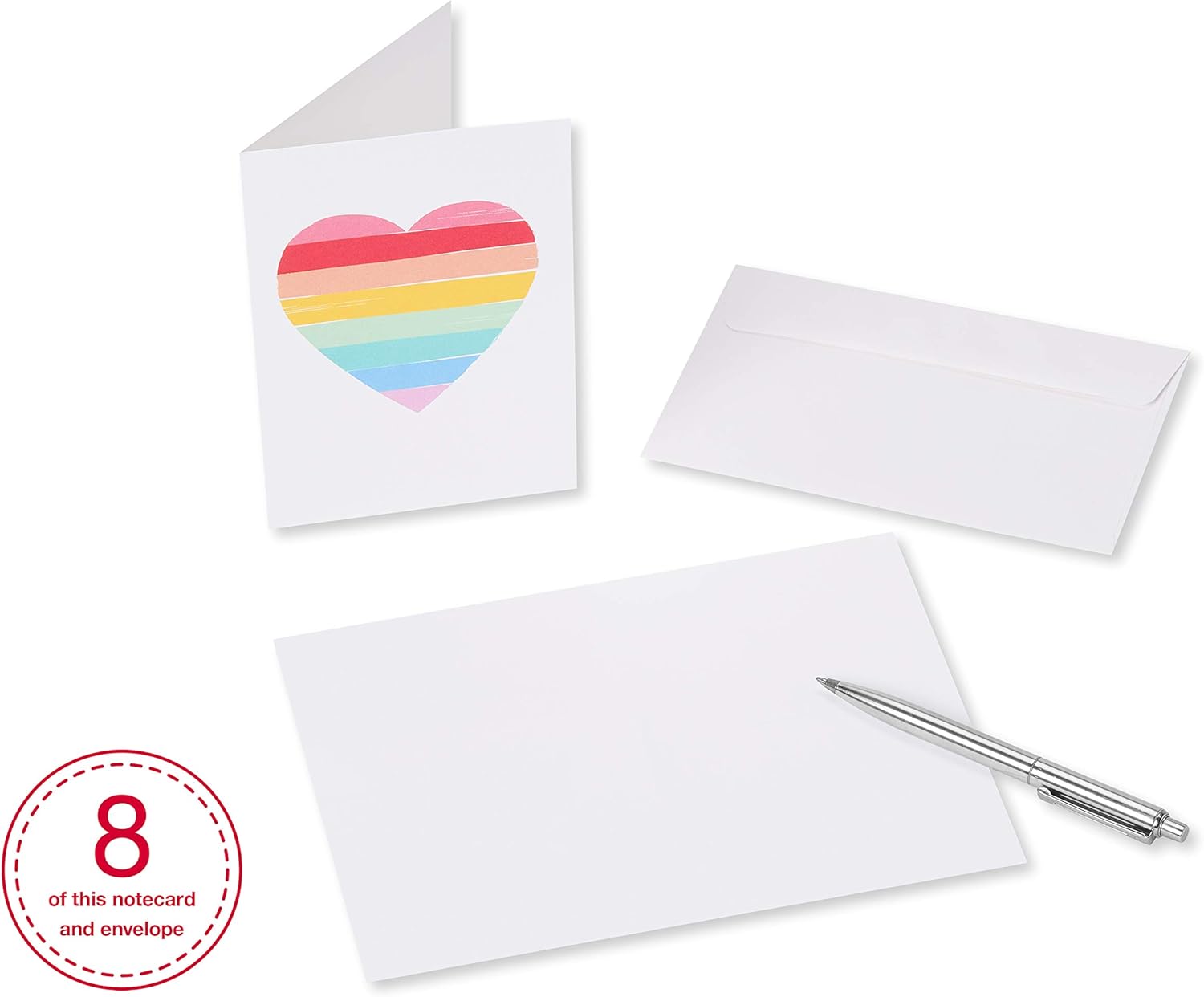 American Greetings Blank Cards with White Envelopes for All Occasions, Rainbow Designs (48-Count) - Image 5